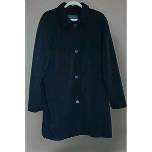 Van Heusen Women's Classic Black Jacket LARGE Mid-Length Oversized  Mid-Weight